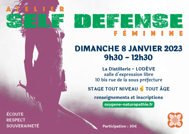 Atelier Self Défense Féminine 08/01/23